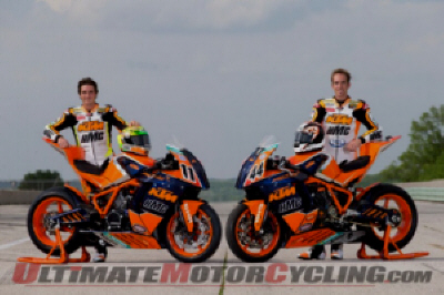 HMC/KTM's Chris Fillmore and Taylor Knapp