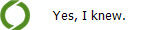 Yes, I knew.